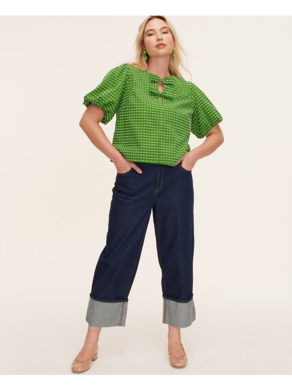 Women High-Rise Straight Leg Wide Cuff Jeans - kate spade new york